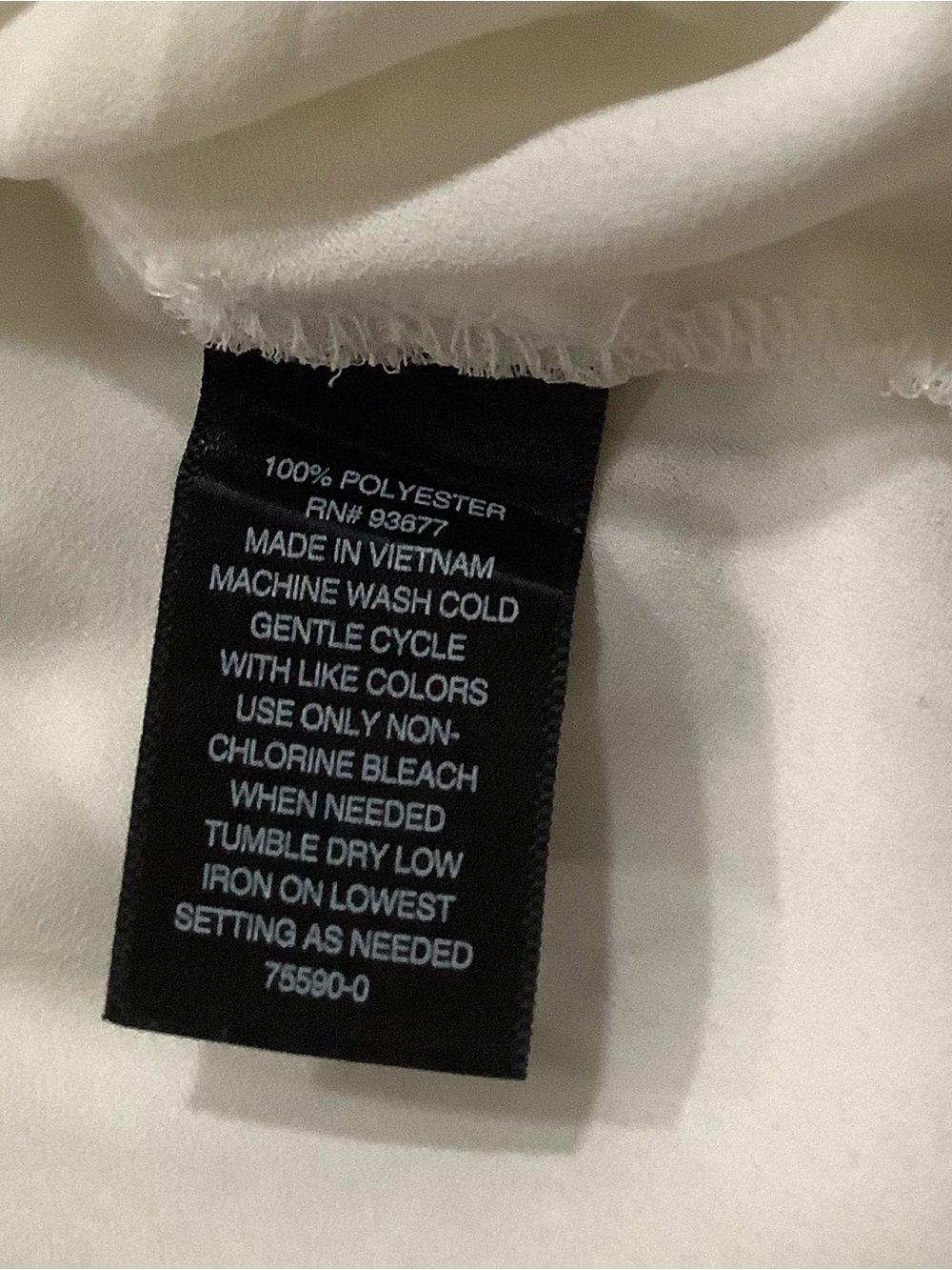 Worthington Cream Pleated Mock Neck Blouse - Picture 6 of 9